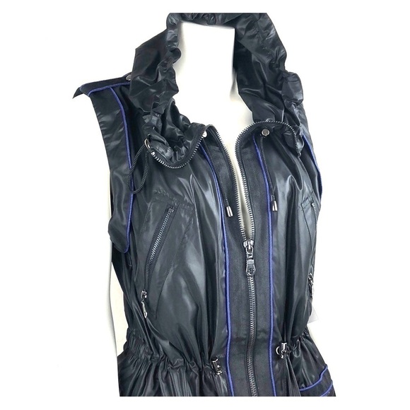 Bnwt-g.e.t Water Resistant Coat/Jacket Edgy/ Sleek - Picture 2 of 8